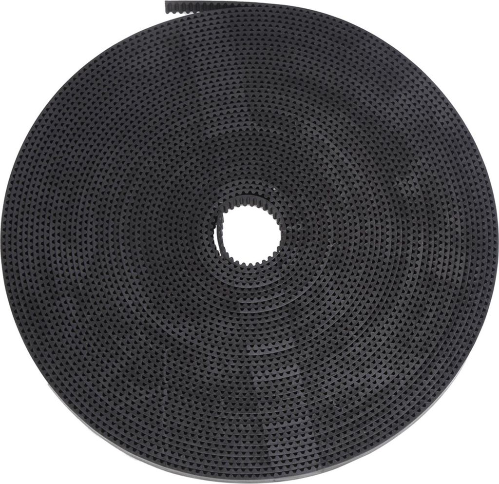 2GT?6mm PolyurethanZahnriemen mit Stahlkern, Synchronriemen, Industriebedarf, Schwarz, 10 m / 32,8 ft