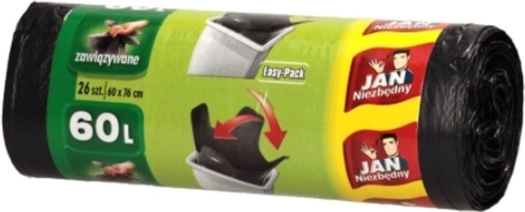 Jan Niezbędny Worki na Śmieci HD 60L 26 sztuk Immagine del prodotto 