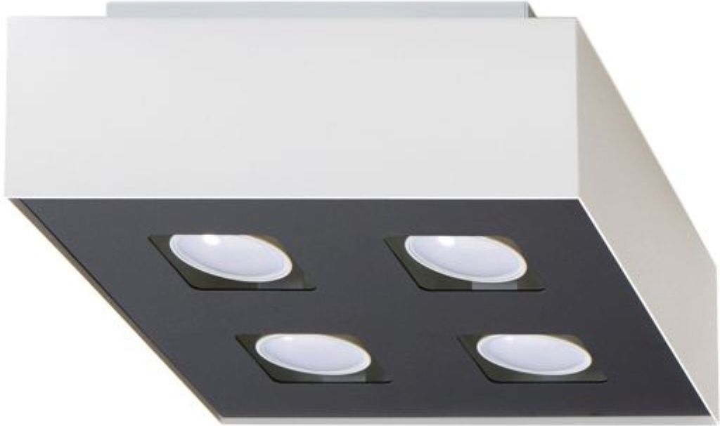 Deckenleuchte MONO 4 weiß 4xGU10 10W Stahl 11x24x24cm Sollux Lighting