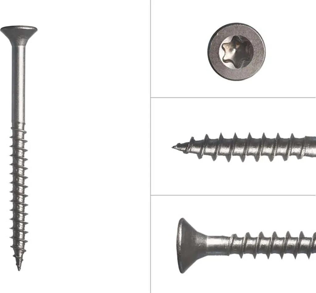 Offerta 200 Viti Legno Inox A2 4x50mm Torx 20 - Alta Qualità Online