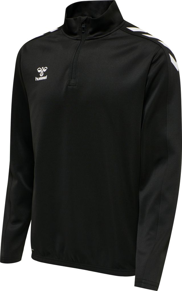 HUMMEL hmlCORE XK HALF ZIP POLY SWEAT, BLACK, XL