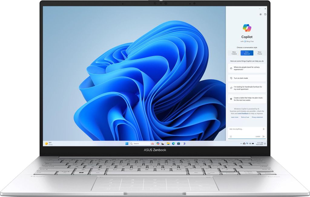 ASUS Zenbook 14 OLED UX3405CA-QD1302W, Intel Core Ultra 7, Image du produit 