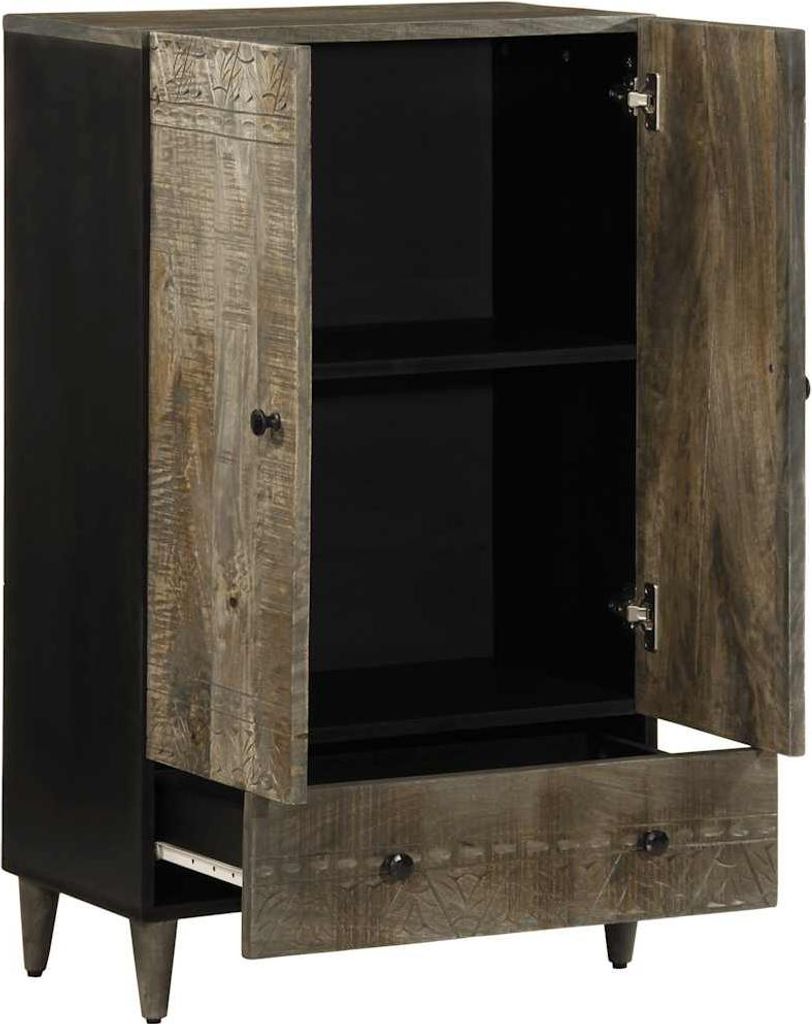 vidaXL Highboard 60x33x100 cm Massivholz Mango
