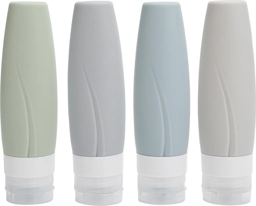 Bottiglia dell'erogatore, bottiglia ricaricabile del silicone, bottiglia dell'erogatore dello shampoo, contenitore da viaggio, contenitore dell'erogatore da viaggio, bottiglia liquida vuota
