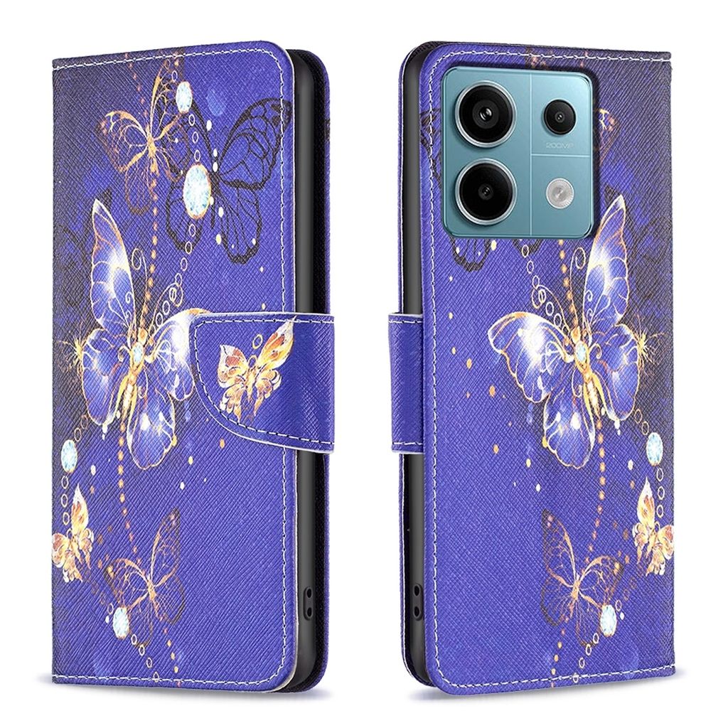 Für Xiaomi Redmi Note 13 Pro / Poco X6 Kunst-Leder Book Handy Tasche Motiv 1 Hülle Etuis Schutz