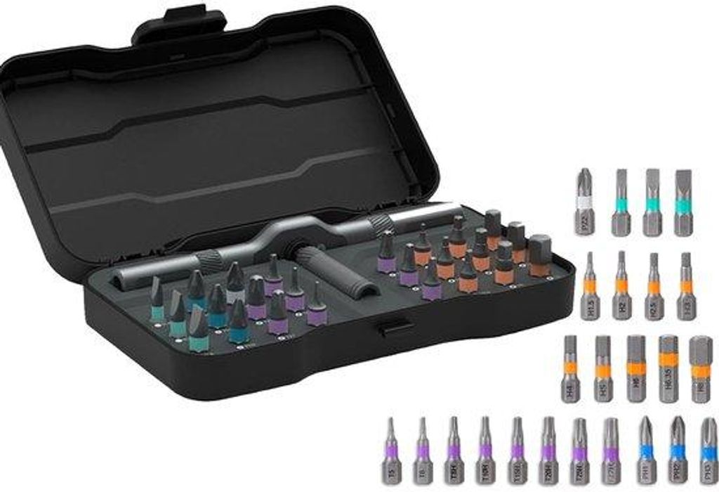 24-in-1 magnetischer Drehschraubensatz, handgeführter Drehschrauben-Set, magnetischer Aktuator mit mehreren Stellungen und Ratschenschrauben-Handg...