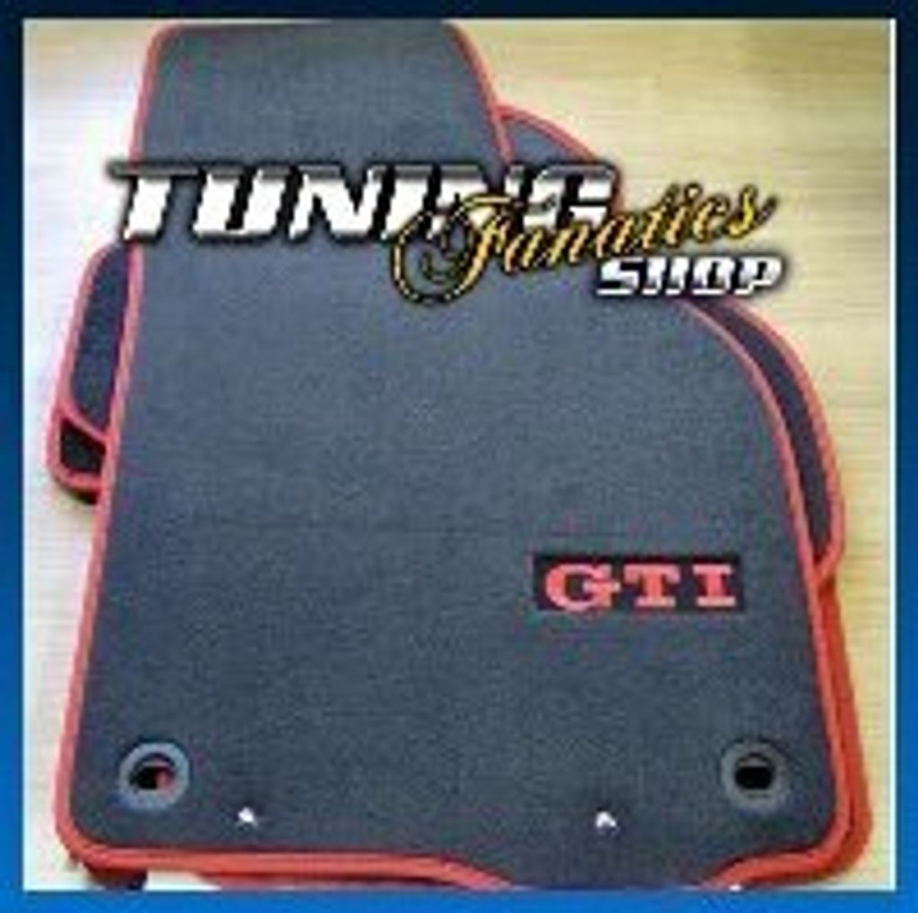 4x Original VW GTI PREMIUM Velour Fußmatten Matten SET für den VW Golf 5 V 6 VI