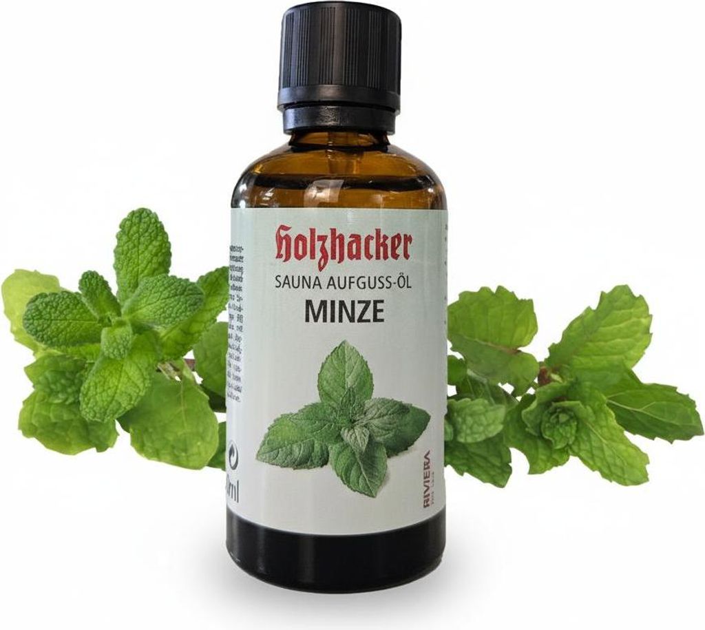 Holzhacker Sauna Aufgussoel Minze 60 ml Produktbild 