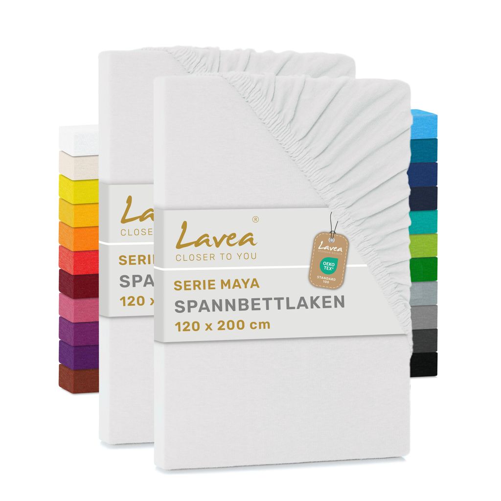 Zestaw 2 sztuk prześcieradeł satynowych Lavea® z gumką, Zdjęcie produktu 