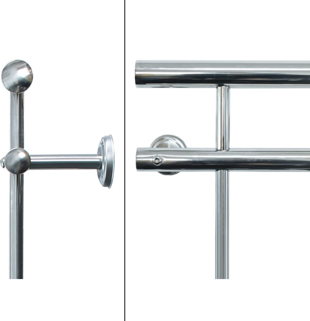 ECD Germany Französischer Balkon, 90x225 cm, mit 16 Produktbild 3