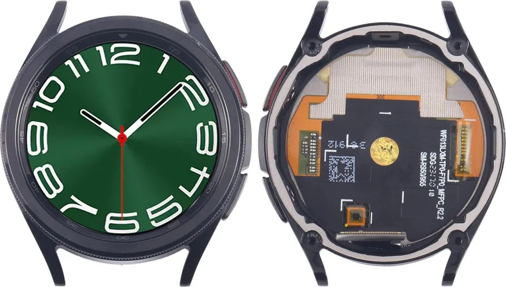 Écran LCD Noir avec Cadre Intégré pour Galaxy Watch 6 Classic 43mm