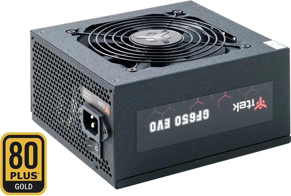 itek GF650 Alimentation 650 W Silencieuse 24-pin ATX Noir Haute Fiabilité