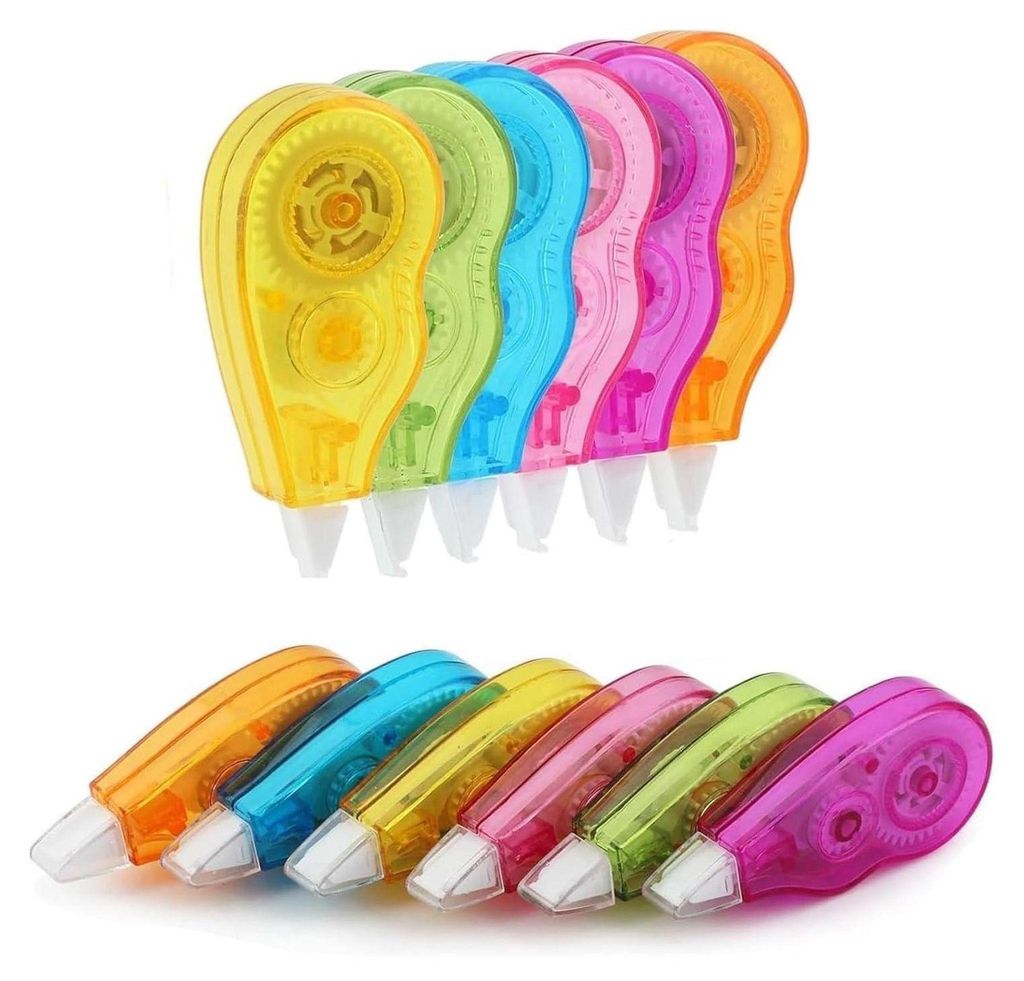 12 Stück Korrekturroller Korrekturmaus,4mx 5mm Korrekturbänder Set Mini mit Schutzkappe,Schulsachen Aesthetic,Fenster Korrigieren Roller für Kin...