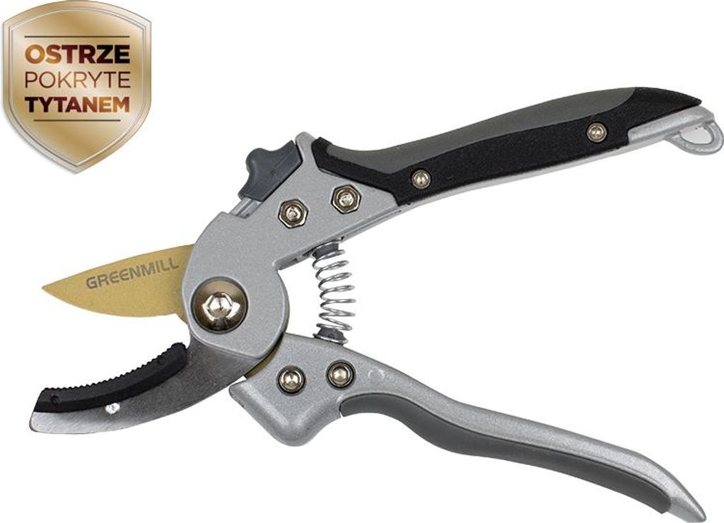 Zahradní kovadlinkové nůžky GREENMILL Professional Titanium Obrázek produktu 