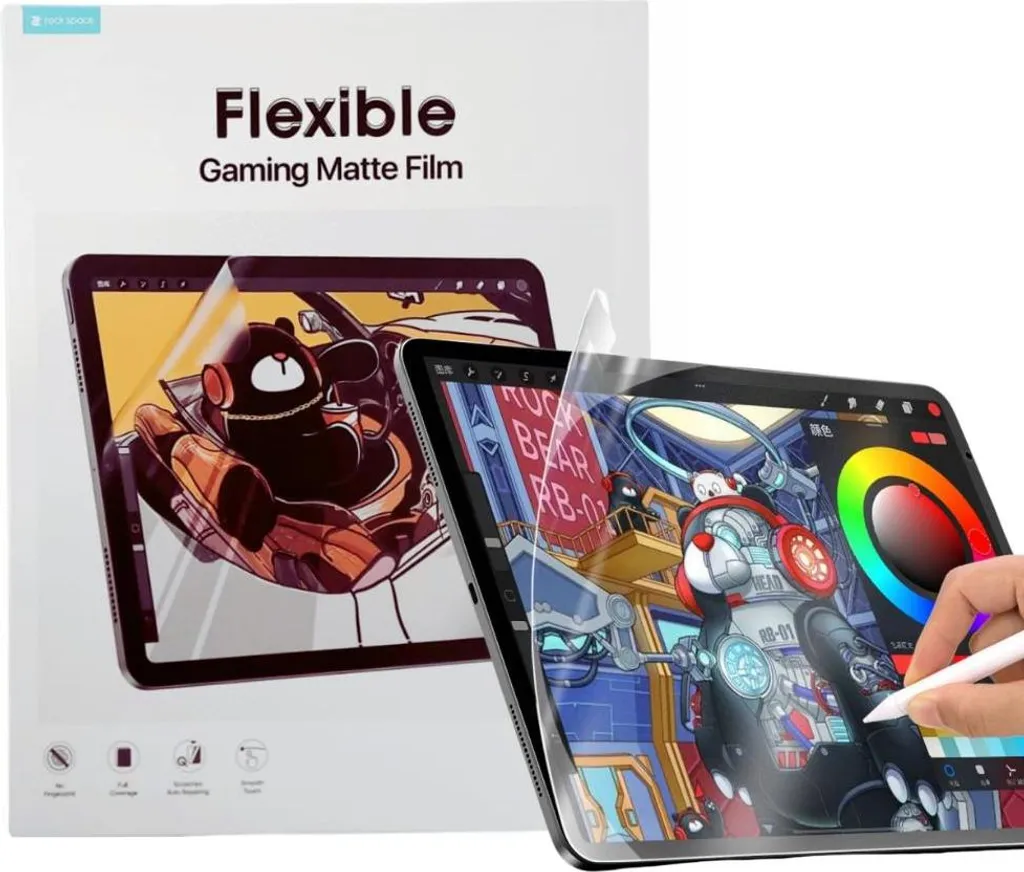 Anti-Reflet et Traces : Film Tablette Rock Space Gaming HD Mat L