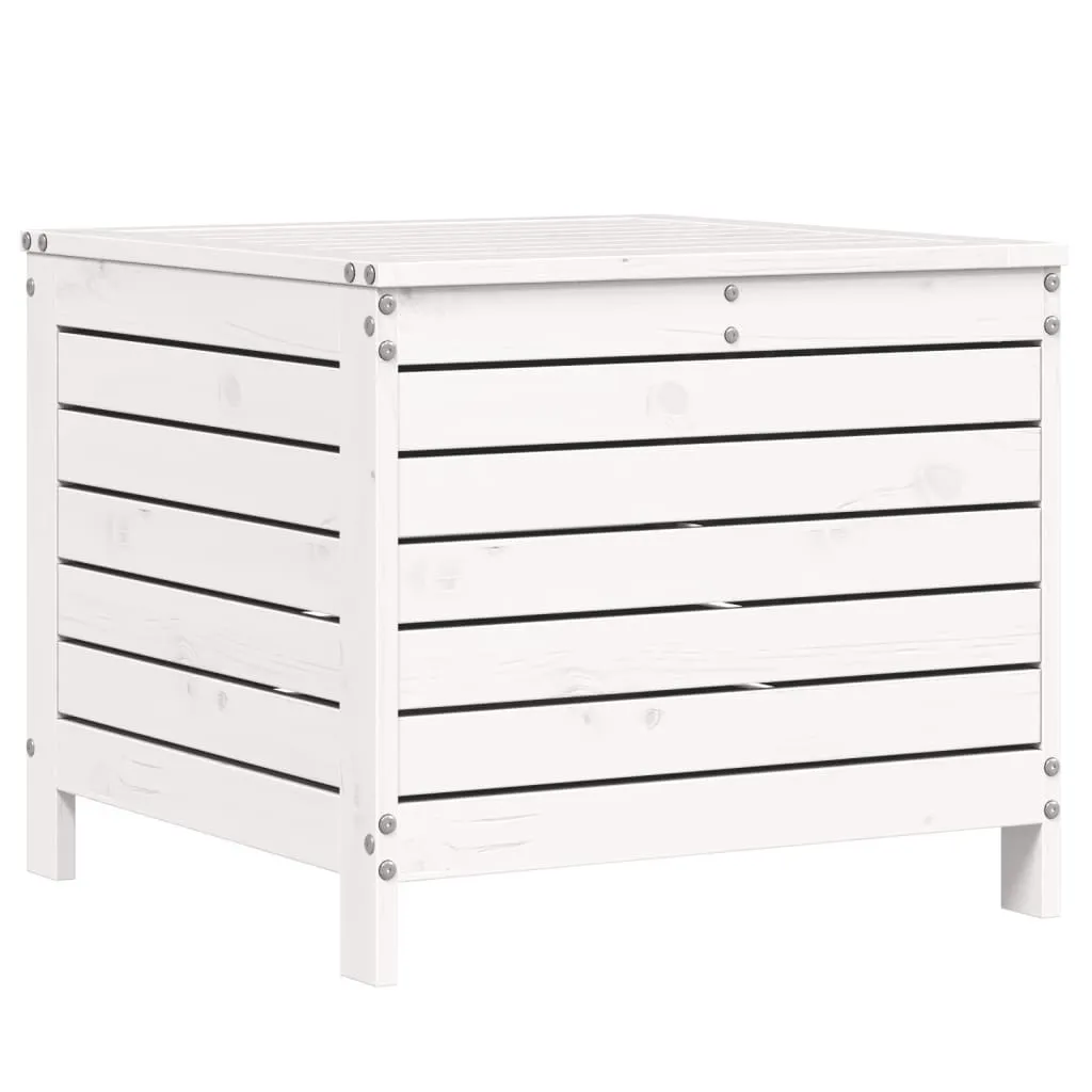 Sgabello da Giardino Bianco 62x63,5 cm in Pino Massiccio | Design Outdoor