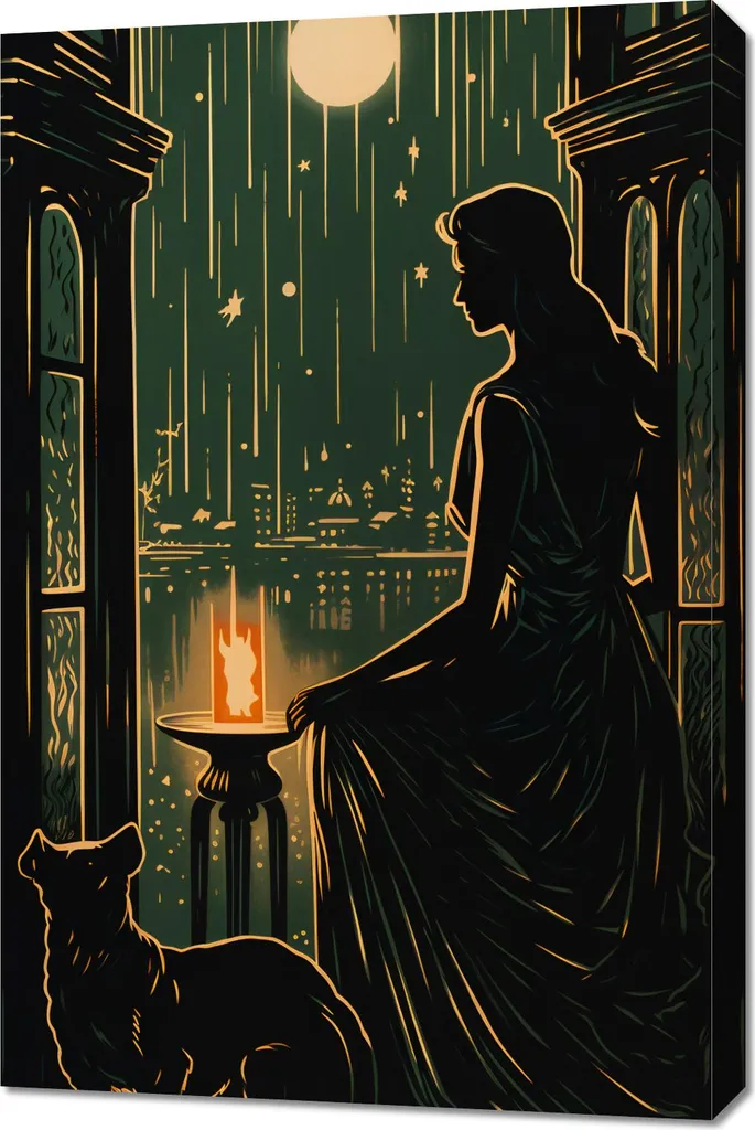 Quadro 60x90 cm Sussurri notturni