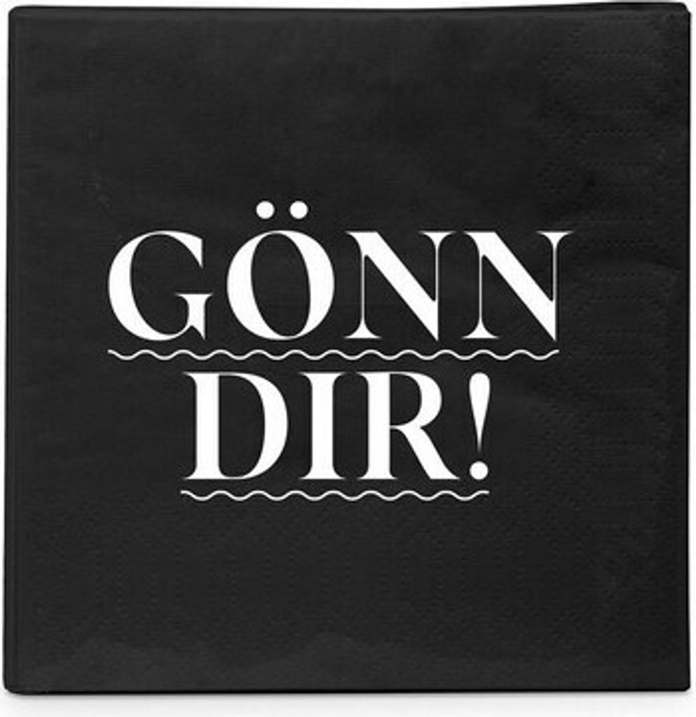 20 kleine Cocktailservietten Gönn Dir 25x25cm