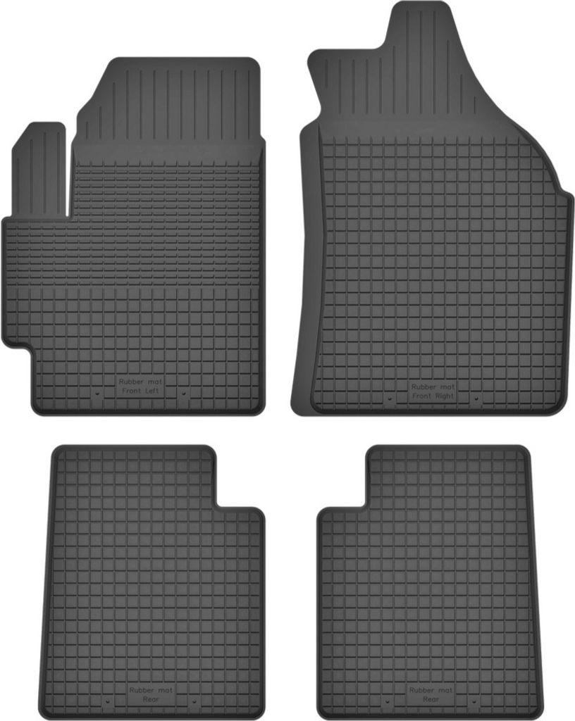 Gummifußmatten 4er Set, universell für: Daihatsu Sirion III M300 Fließheck (2004-2010)