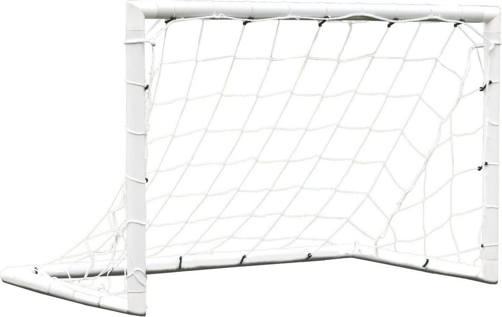 Fußballtor - 1,2 x 0,8m - uPVC- Weiß Produktbild 