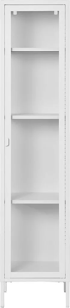 Petite vitrine Brisbane blanche pour optimiser le rangement des espaces - 2