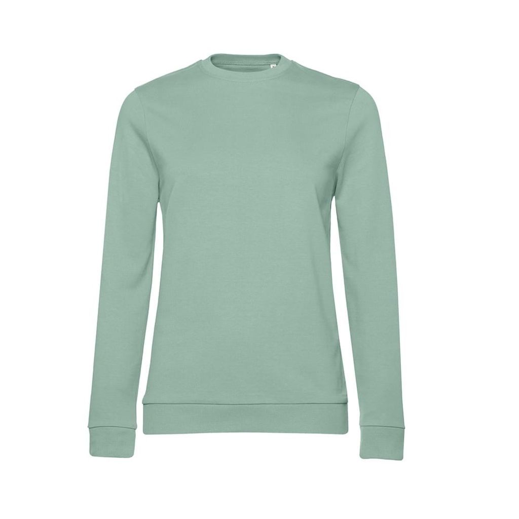 B&C Damen Sweatshirt mit angesetztem Ärmeln BC4720 (XS) (Khakigrün)