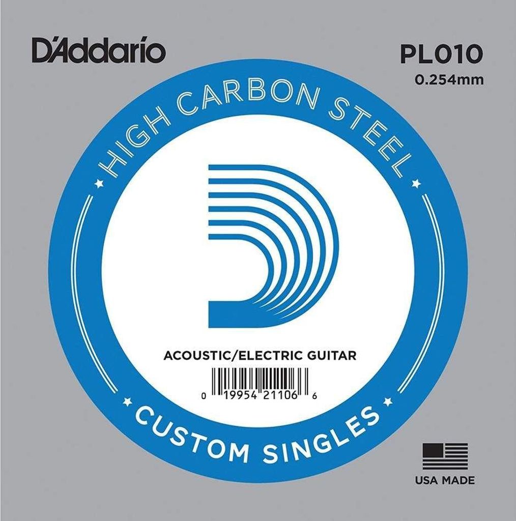 D'Addario PL010 - plain steel .010 Immagine del prodotto 