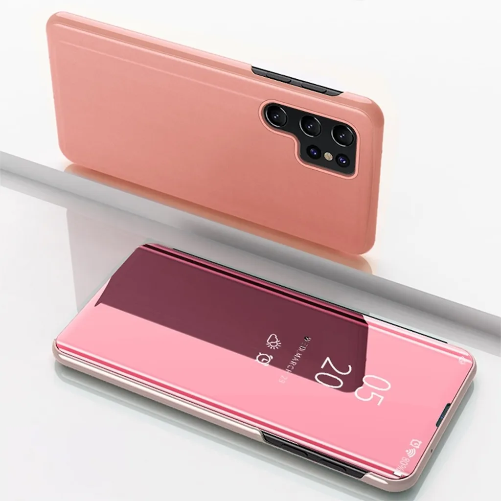 Cover Smart Mirror S24 Ultra Rosa: L'Accessorio Glamour per il Tuo Samsung