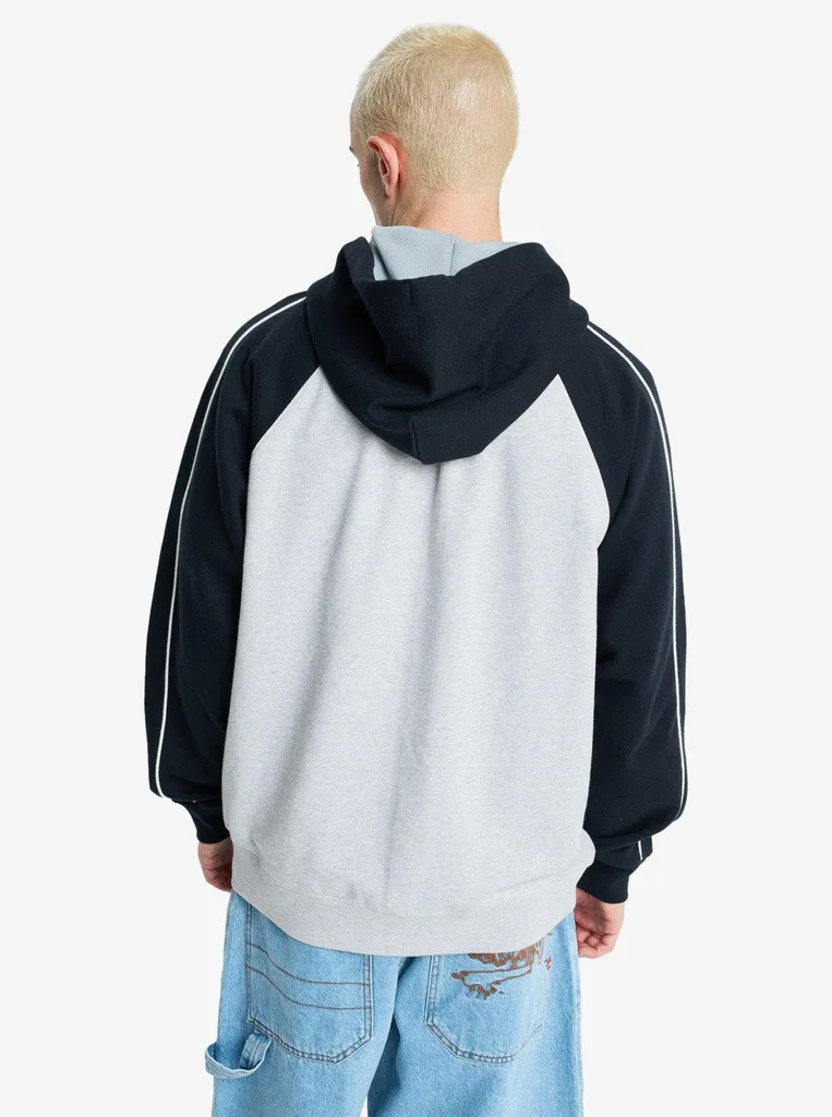 Veste zippée Quiksilver YG Operator grise avec capuche douce taille L - 2