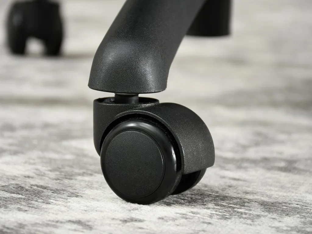 Chaise de bureau DELMY noir ergonomique - Siège confortable à roulettes - 14