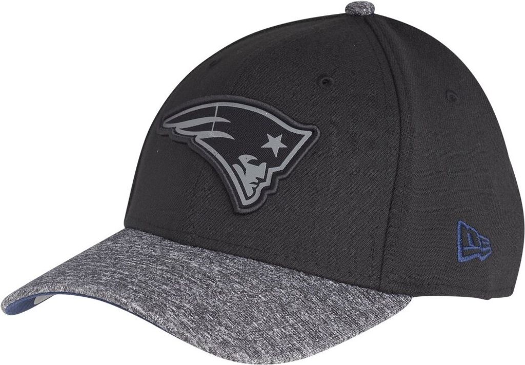 New Era -NFL- New England Patriots Grey Collection 39Thirty Cap schwarz S-M