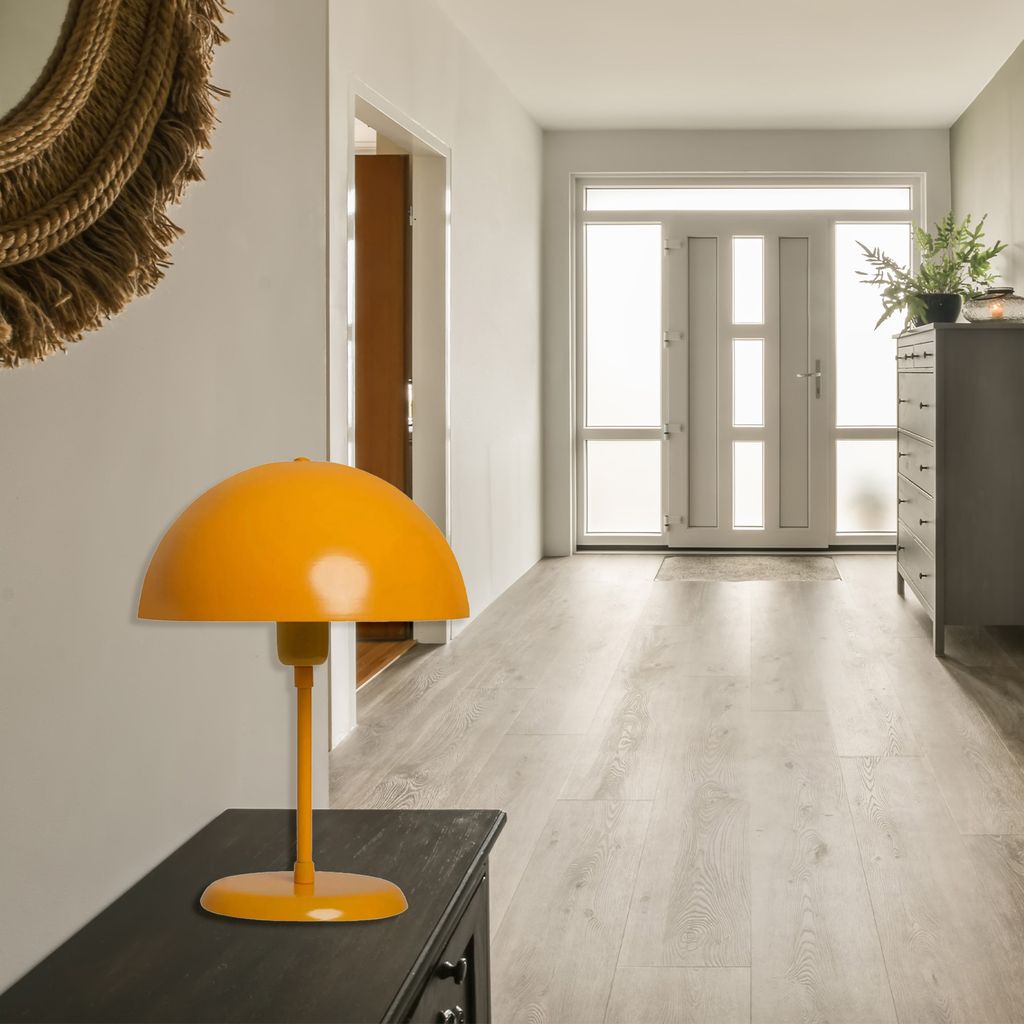 Pilz Lampe I Lipeo I Gelb Tischlampe Metall Mushroom Lamp Produktbild 3