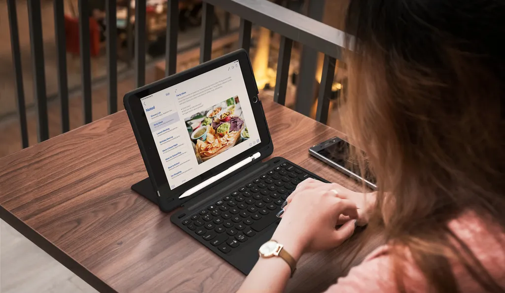 ZAGG Slim Book Go Clavier iPad 9,7 pouces FR - Protection Azerty Noir