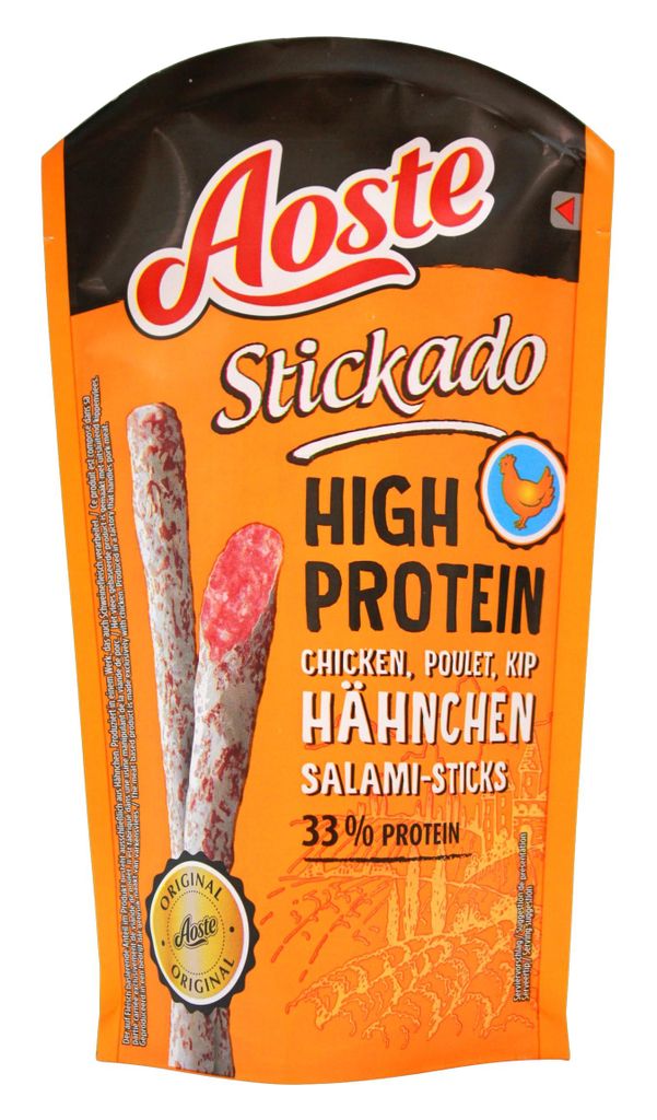 Aoste Stickado High Protein Hähnchen Salami-Sticks, 12er Produktbild 