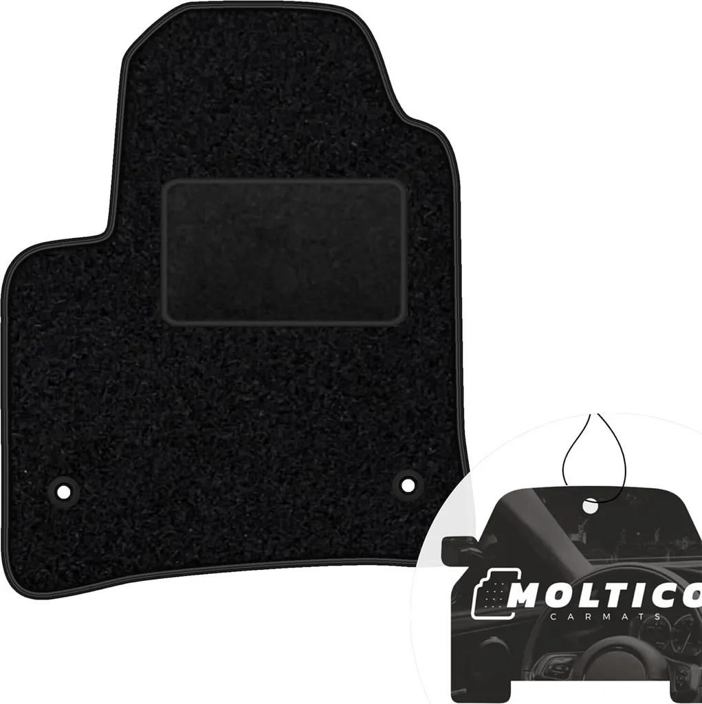 moto-MOLTICO tappetino conducente auto velours lato conducente tappetini auto nero tappetino conducente 1 pezzo adatto per Porsche Boxster I 1996-2004