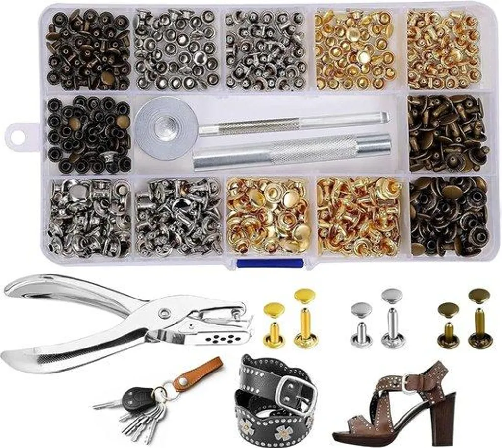 Réparer le Cuir Facilement avec ce Kit de Fixation à Rivets DIY