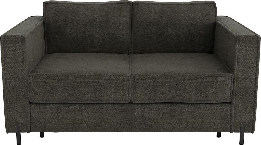 Express 3-Sitzer Schlafsofa mit grünem Strukturbezug - Liegefläche 140 cm - Matratze 20 cm - ELORYA