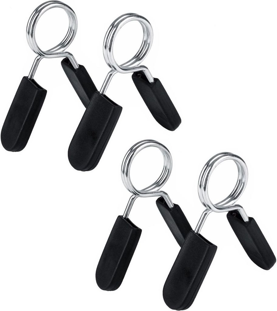 Schnellverschluss für Hanteln [4er Set] | Hantelverschluss 50 mm | Federverschlüsse | Hantelklemme für Langhantel und Kurzhantel | Feststeller H...