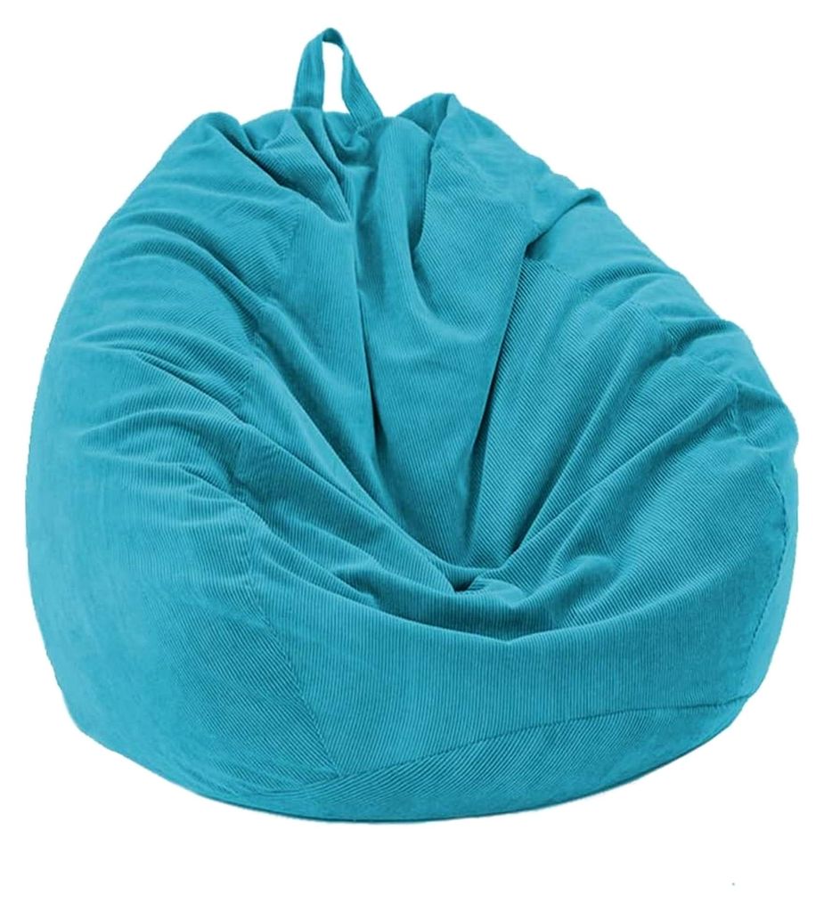 Cord-Sitzsack-Bezug für Wassertropfen-Sofa im nordischen Stil, einfarbig, entspannende Möbelabdeckung für das Wohnzimmer