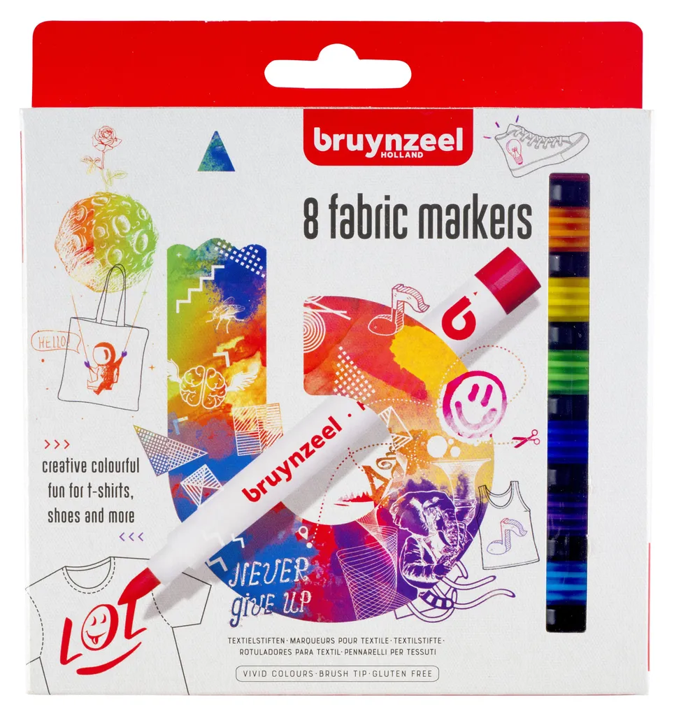 Marqueurs pour Tissu et Textile - Assortiment de 6 Pièces Multicolores