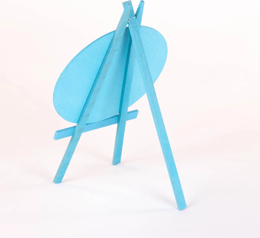 Support de décoration type tableau à vignettes avec cadre en bois