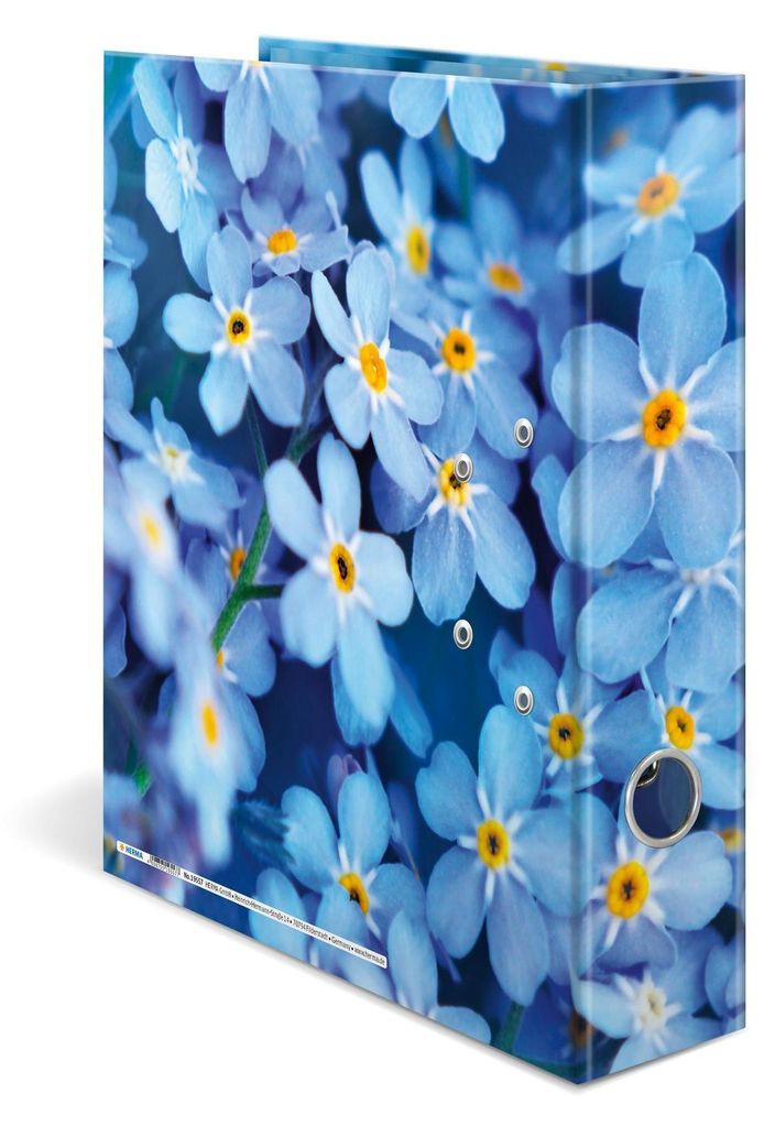 HERMA 19557 Mappe mit Motiven A4 Blaue Blumen Produktbild 