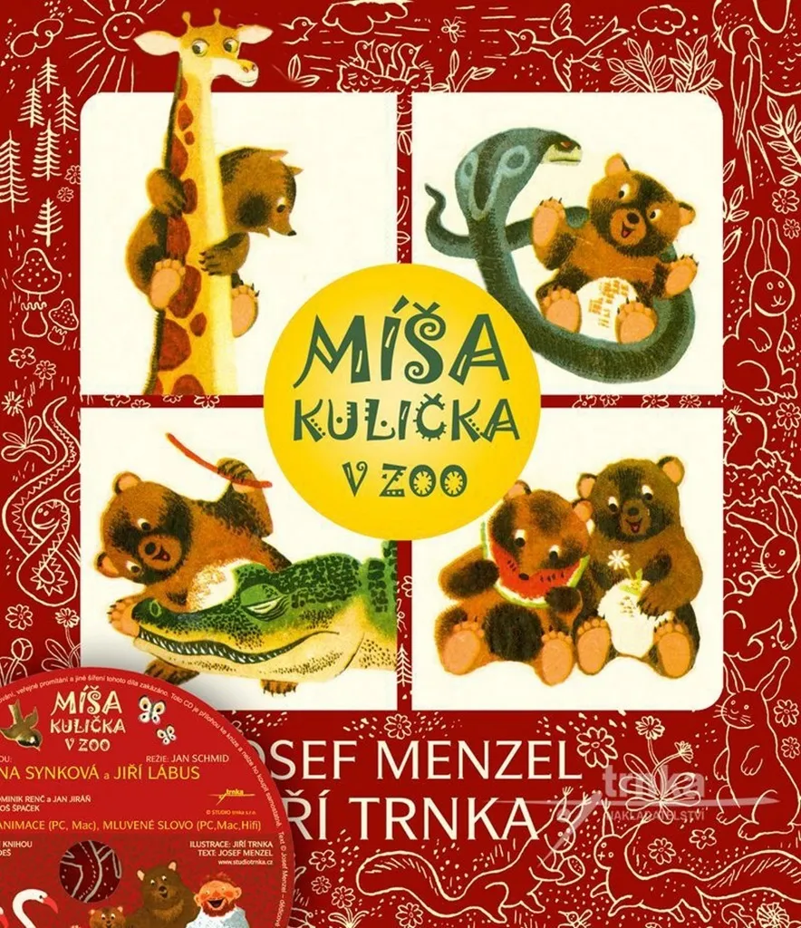 Livre Míša Kulička v zoo de Josef Menzel : aventures du petit ourson Míša