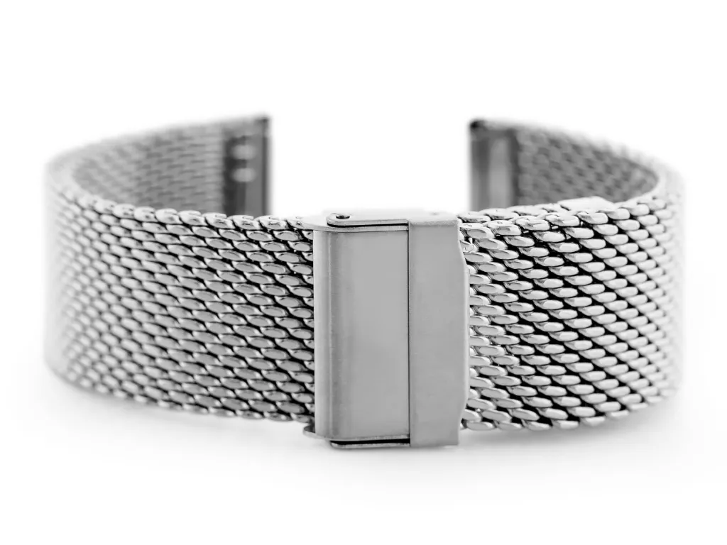 Bracelet Maille HQ Mesh Argent 24mm - Robustesse et Confort Pacific 10