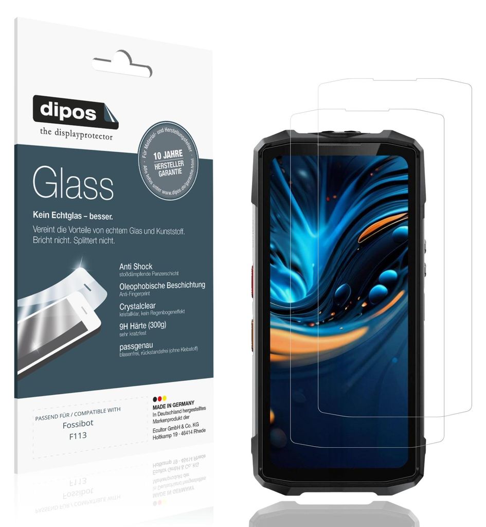 2x dipos GlassCC Fossibot F113 Zdjęcie produktu 