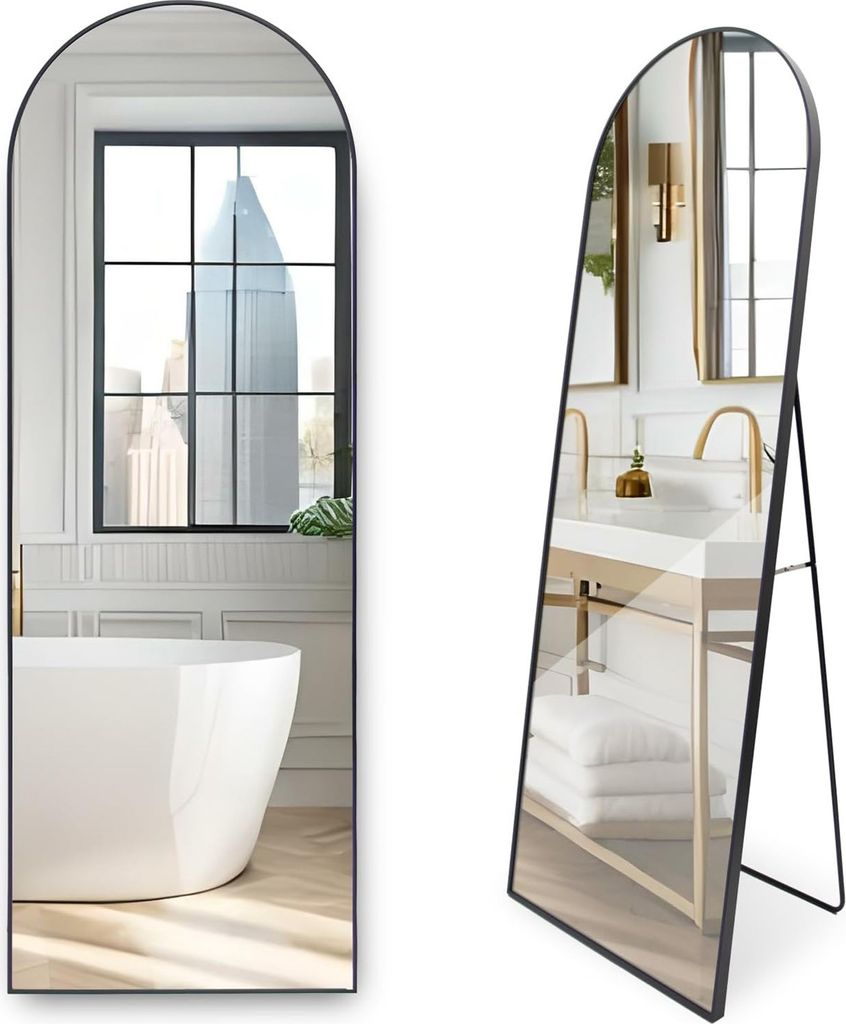 OKWISH Bogen Ganzkörperspiegel –Gewölbter Standspiegel Produktbild 8