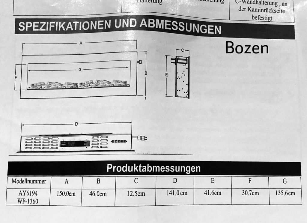 Elektrokamin Bozen B150 cm Produktbild 11