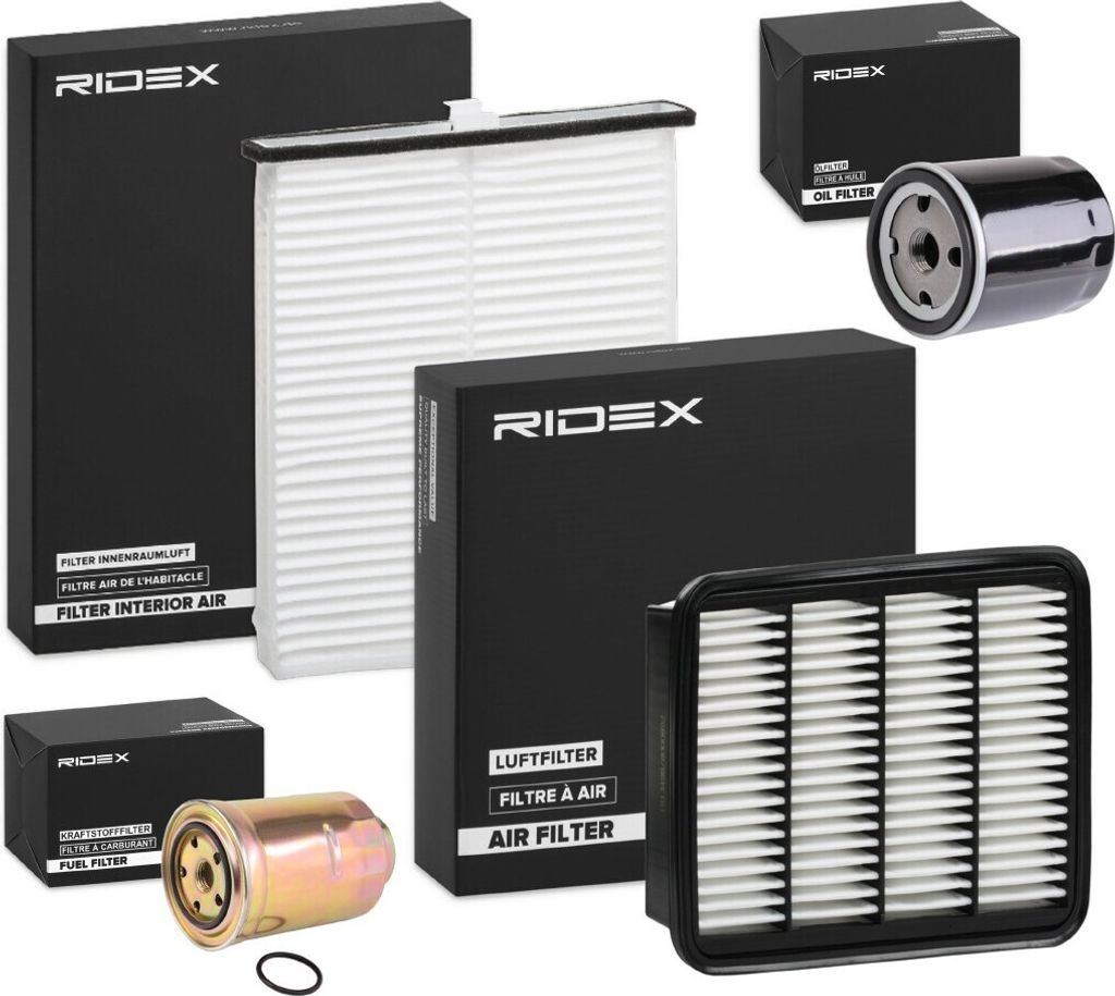 RIDEX Filterset Inspektionspaket Filtersatz für MAZDA CX-5 (KE, GH) 6 Kombi (GJ, GL) 3 Schrägheck (BM, BN) CX-5 (KF) 6 Limousine (GJ, GL) 3 Limou...