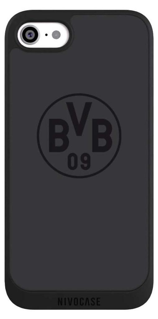 NIVOCASE Handyhülle für Apple iPhone SE (2020) Hülle NIVOpure Case Schwarz BVB Borussia Dortmund Logo