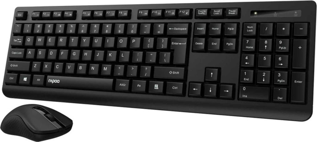 Rapoo X1700 Schwarz Kabelloses Multi-Mode-Deskset Produktbild 